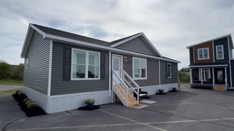 COMPACT multi section modular home but HAS EVERYTHING! NEW prefab house tour! | Chance's Home World