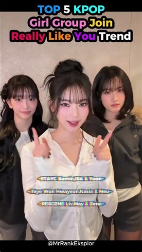 TOP 5 KPOP Girl Group Join Really Like You Trend #ranked #kpop #shorts #fyp #trending #reallylikeyou