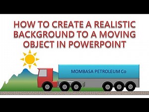HOW TO CREATE A REALISTIC BACKGROUND OF A MOVING OBJECT IN POWERPOINT