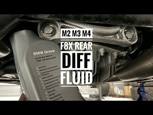 BMW M2 M3 M4 F8X Differential Fluid Change - Easy DIY Diff Fluid Replacement F80 F82 F87