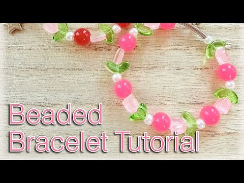 Beaded Bracelet Tutorial ~ easy and fun for beginners!