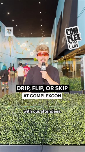 Drip💧 Flip 💵 or Skip 🗑️ at #ComplexCon 2023 🤣! Which sneaker would you drip, flip, or skip? 👀 #fyp #drip #flip #skip #walesbonner #jordan4 #Complexcon2023 #fyp
