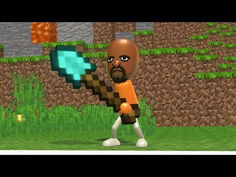 Wii Sports Tennis but it's Minecraft