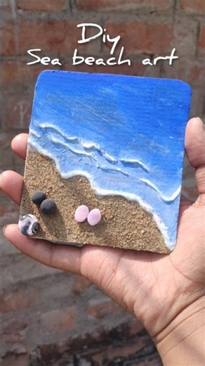 DIY sea beach craft ideas 💡#beach #craft #art #diy #beach #craft