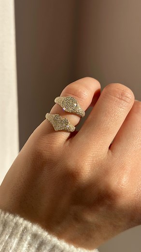 The perfect pinky ring does exist  Our best-selling diamond signet pinky rings are topping trends and wishlists this season! Available in both round and heart shapes, they make a timeless holiday gift they’ll wear and love for years to come. Come try them on in the showroom or shop online! | ShopEmbark | Facebook