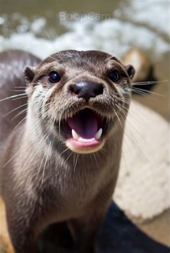 POV: Otter Nose Boop by the River #otter #boop #animals
