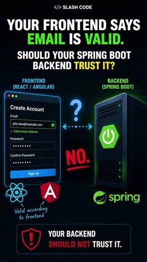 Never Trust Frontend Validation! | Spring Boot Backend Validation #springplatform #java #springboot