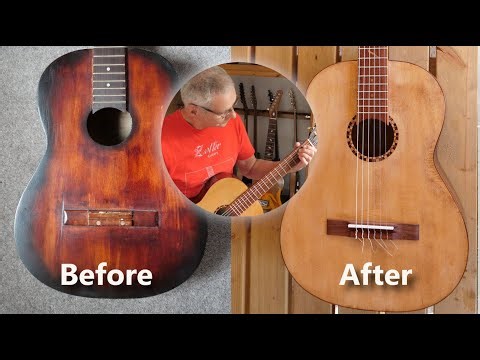 Turning an old low cost nylon guitar into very special instrument and a new composition.