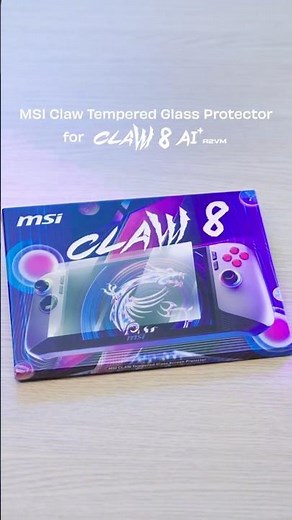 8'' MSI Claw Tempered Glass Screen Protector: Scratch-proof, Smooth, Clear-View | MSI