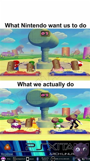 what nintendo wants us to do vs what we actually do - mario party 5 version 1 #shorts