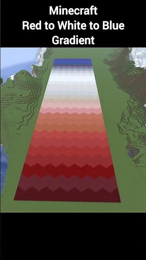 Minecraft Red to White to Blue Gradient