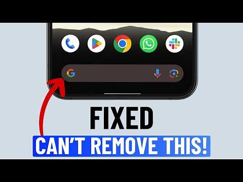 How to Remove Google Search Bar From Android Phone (2026)