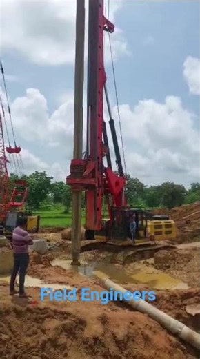 Pile Foundation. #civil_engineers #bridge #construction