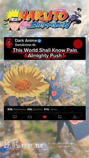 "Pain’s Almighty Push 💥🔥 | Naruto Shippuden Edit"#anime #shorts #naruto