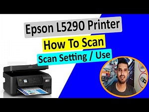 Epson L5290 Printer How To Scan ll How To Scan From Laptop/Computer To Epson L5290 l മലയാളം