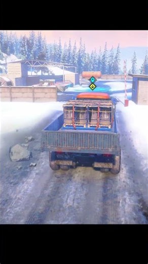 Frozen Road Challenge ! #snowrunner #offroad