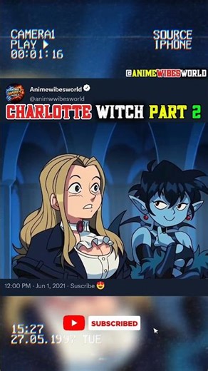 Charlotte Witch part 2 4K Animation 😍 #viral