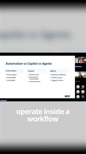 Automation vs Copilot vs AI agents explained #ai #automation #businesscentral