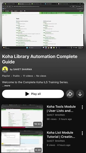 Full Koha ILMS Tutorial Guide #ugcnetlis #lisstudents #kohails #computerscience