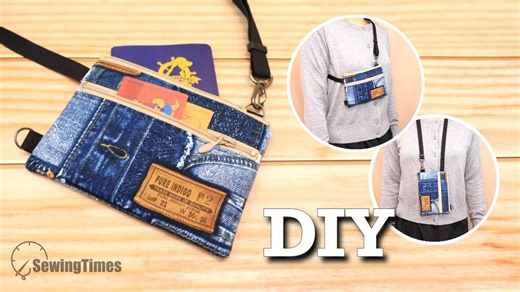 【sewingtimes】DIY Two-Way Travel Wallet｜DIY旅行出游随身包
