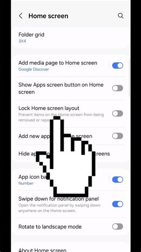 Lock Home Screen Layout | How To Lock Home Screen Layout On Samsung #samsung #shorts #smartphone