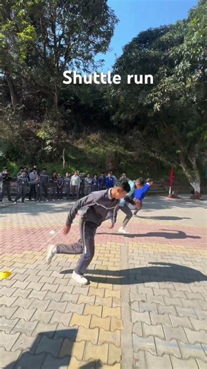 Shuttle Run 🏃 class 12 physical education practical #physicaleducation