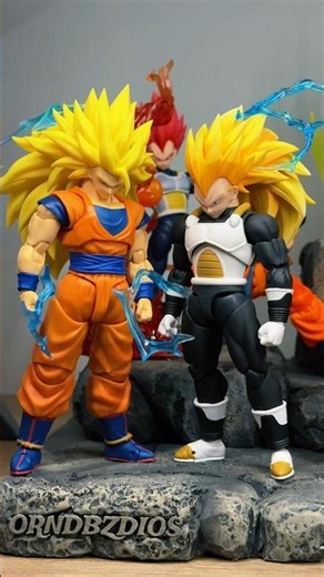 Goku and Vegeta showcase on custom diorama made to order 🔥 #shfiguarts #dragonball #goku