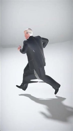 Businessman in Suit with Red Tie - AI Rigged 3D Character