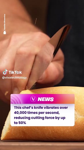 Revolutionary Ultrasonic Chef’s Knife for Effortless Slicing