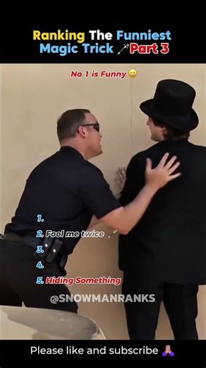 Ranking The Funniest Magic Tricks Ever #fypシ゚viral #youtubeshorts #magictricks