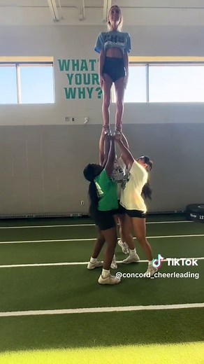 Sideline Cheer Stunt Transitions: Kick Over to Teddy