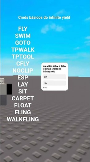 Comandos básicos do infinite yield para iniciantes PT 1