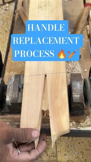🔥 Old Cricket Bat Handle Replacement | Satisfying Bat Repair Process 🏏 #cricketbat #moscricket