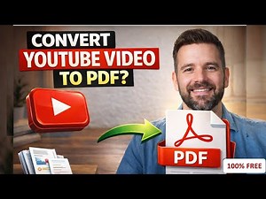 How to Convert YouTube Video into PDF !