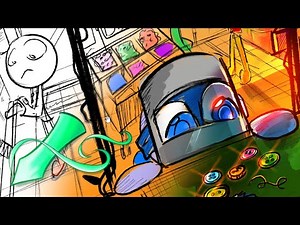 "Pushing Buttons" Lilian Speedpaint