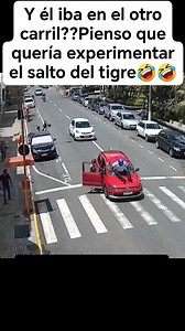 813K views · 1.8K reactions | Y él iba en el otro carril??? Pienso que quería experimentar el salto del tigre 藍藍藍藍 #chistesdivertidos #videosvirales #humordelbueno #BuenaSuerte #malasuerte #animallovers #animals | Silupu Mesta Esther | Facebook