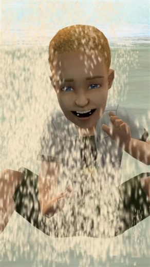 Sims infant♦️ eating sand! #infant #baby #shorts