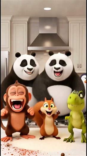 Animals Try MasterChef =Kitchen Destroyed!! 🔥😂 #shorts