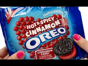 Hot and Spicy CINNAMON OREOS- LIMITED EDITION unwrapping