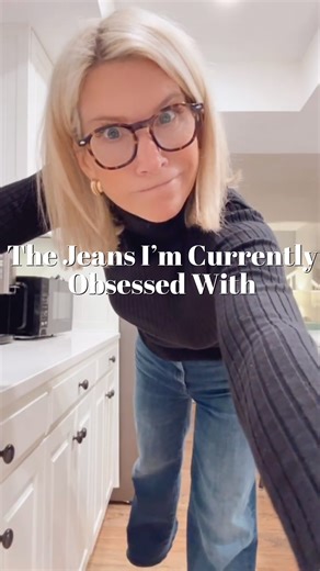 Angela Howenstein | 40+ Style Expert on Instagram: "Comment SHOP to get the link. Quick OOTD — starting with a little real-life note because my hair always behaves better at someone else’s house. But let’s talk about these jeans. I just got them from Mother and I’m mildly obsessed. Long, flattering, slim on top, and easy to wear. Add a black turtleneck and clogs and honestly… I could live in this outfit every day. If you want to shop or save this outfit: 1. Everything is linked in my profile. 2.