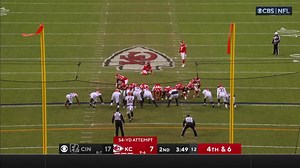 Butker's 54-yard FG trims Bengals' lead to 17-10 vs. Chiefs