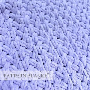 Beginner Finger Knit Blanket Pattern: Alize Puffy Loop Yarn (PDF Pattern) - Etsy