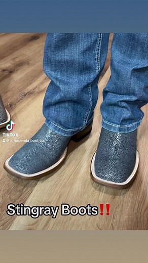 3.9K views · 41 reactions | Our Holiday Layaway is Back‼️Stingray Skin BootsPlease call or stop by for further details. Nationwide Shipping Available La Hacienda Boot Co.2429 Telephone Rd Houston, Texas 77023 ☎️ 713-514-9939/346-510-8311#lahaciendabootco #custommade #handmade #boot #botas | La Hacienda Boot Co. | Facebook