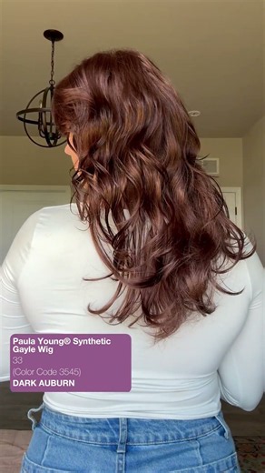 Paula Young Gayle Wig Review (379036) | Dark Auburn Color Spotlight