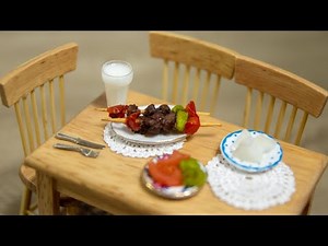 Mini Türk Mutfağı - Mini Kuzu Şiş Kebap - (Mini Food - Mini Shish Kebab) | ミニチュアフード