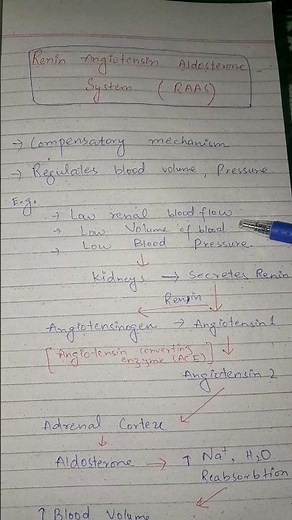 What is RAAS 🤔?#nursing #bsn #aldosterone #shorts