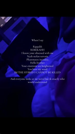 I thought you broke my heart so I rip open arrons neck that is how much control you have over me#tvd#theoriginals#salvatore#mikalson