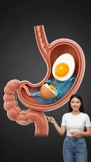🥚 What Happens When an Egg Enters Your Stomach? | 3D Animation