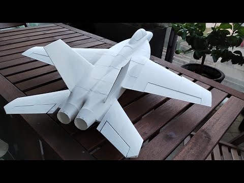 F18 3d printed EDF Rc jet - fast flying