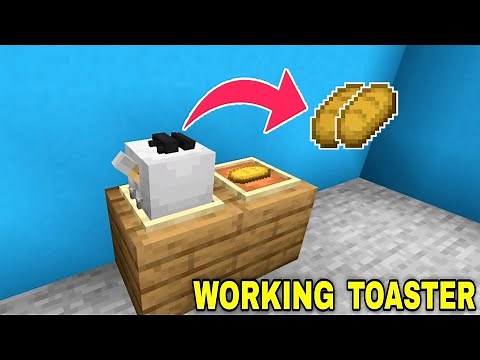 How to make a Working TOASTER in MINECRAFT